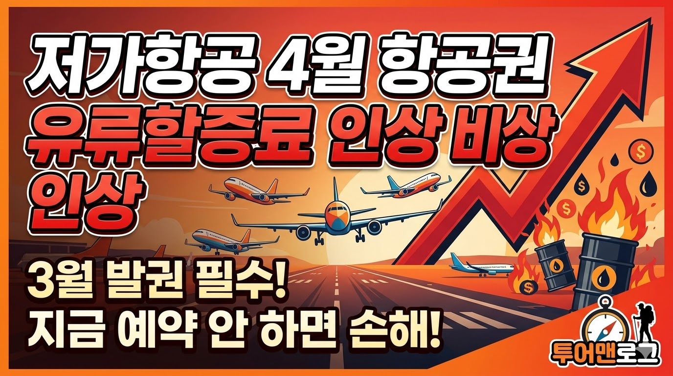 저가항공 4월 유류할증료